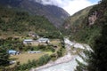 Phakding Village - Nepal Royalty Free Stock Photo