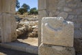 Phallus carved on stone at ruins of Patara - Lycia ancient city Royalty Free Stock Photo