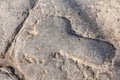 Phallus symbol in Pompeii, Naples, Italy.