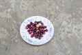 Phalsa ripe berries in a plate