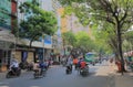 Pham Ngu Lao street cityscape Ho Chi Minh City Saigon Vietnam