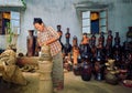 Phan Rang, Vietnam - November 2, 2014 : A village ceramic Bau Tr