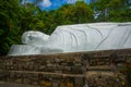 PHAN THIET, VIETNAM.The biggest statue of sleeping Buddha in Vietnam is at Linh Son Truong Tho Pagoda, March 6, 2013, near Phan Th Royalty Free Stock Photo