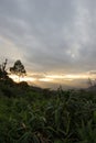 Views during sunset from Phanoen Thung Camp,Kaeng Krachan National Park,Phetchaburi Province,Thailand.