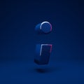 Phantom Blue 3d semicolon symbol