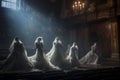 Phantom Opera House Ghosts Ghostly figures Royalty Free Stock Photo