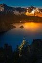 Phantom Ship Island Crater Lake Sunrise