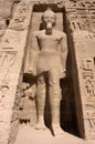 Pharaoh at Abu Simbel, Ancient Egypt Travel Royalty Free Stock Photo