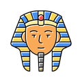 pharaoh egypt color icon vector illustration Royalty Free Stock Photo
