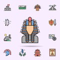 pharaoh, Egypt, ethnic, dynasty icon. Universal set of history for website design and development, app development