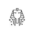 Pharaoh egypt ethnic icon. Element of history icon