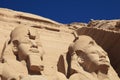 Pharaoh facade of Abu Simbel temple