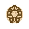 Pharaoh face icon isolated on white background Royalty Free Stock Photo