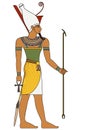 Pharaoh , figure of ancient egypt god Royalty Free Stock Photo