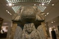 Pharaoh and a goats head. The galleries of Ancient Egypt and Sudan, Ashmolean museum Royalty Free Stock Photo