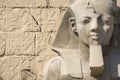 Pharaoh`s statue at Luxor temple, Egypt Royalty Free Stock Photo