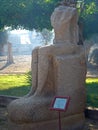 Pharaoh Statue in museum park Cairo Egypt