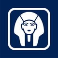 Pharaoh Tutankhamen mask icon - Illustration