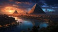 The Pharaohs Oasis City Royalty Free Stock Photo