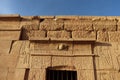 pharaonic gate with blue sky, kom ombo temple