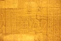 pharaonic wall carvings in kom ombo temple Royalty Free Stock Photo