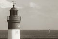 Phare de Guilvinec lighthouse in Brittany coast. Le Guilvinec, France Royalty Free Stock Photo