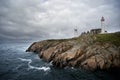 Phare de Saint Mathieu, Plougonvelin,Finistere, Brittany, France Royalty Free Stock Photo