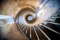 Phare des Baleines, Isle du Re, France. Internal staircase. Royalty Free Stock Photo