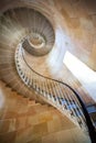 Phare des Baleines, Isle du Re, France. Internal staircase. Royalty Free Stock Photo