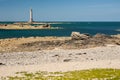 Phare du cap de la Hague in summer Royalty Free Stock Photo