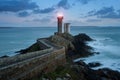 Phare du petit minou in Plouzane, Brittany, France Royalty Free Stock Photo