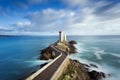 Phare du petit minou in Plouzane, Brittany, France Royalty Free Stock Photo