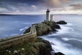 Phare du Petit Minou at sunset. Royalty Free Stock Photo