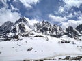 Pharilapche mountain peak in Himalayas near Gokyo village