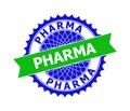 PHARMA Bicolor Clean Rosette Template for Stamp Seals