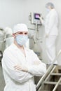 Pharmaceutical factory worker Royalty Free Stock Photo