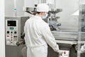 Pharmaceutical factory worker Royalty Free Stock Photo