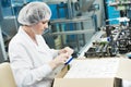 Pharmaceutical factory worker Royalty Free Stock Photo