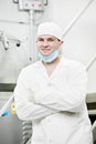 Pharmaceutical factory worker Royalty Free Stock Photo