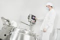 Pharmaceutical factory worker Royalty Free Stock Photo