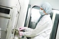 Pharmaceutical factory worker Royalty Free Stock Photo