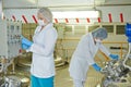 Pharmaceutical industry factory worker Royalty Free Stock Photo