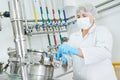 Pharmaceutical industry worker Royalty Free Stock Photo