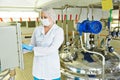 Pharmaceutical industry worker Royalty Free Stock Photo