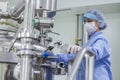 Pharmaceutical Industry Worker At Work In Sterile Environment Royalty Free Stock Photo