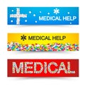 Pharmaceutical Medical Care Horizontal Banners