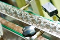 Pharmaceutical production line at factory Royalty Free Stock Photo