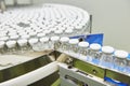 Pharmaceutical production line at factory Royalty Free Stock Photo