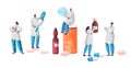 Pharmacist Character Medicine Drug Store Set. Pharmacy Business Industry Professional People. Online Health Care