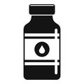 Pharmacist cough syrup icon, simple style